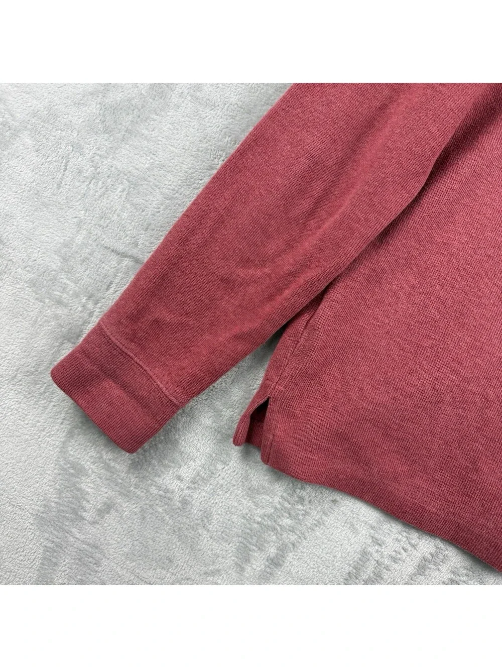 Polo Ralph Lauren Red 1/4 Zip Sweatshirt Pony Logo Cotton Men’s S Preppy Retro